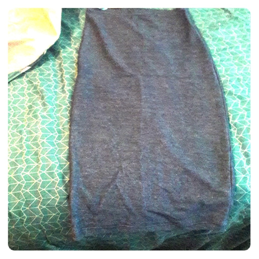 Cotton/ polyester  denim look pencil skirt